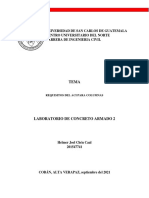 Requisitos Del Aci para Columnas