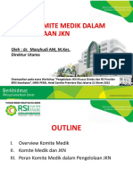 Peran Komite Medik Dalam Pengelolaan JKN 2022, Imrs Persi (Dr. Masyhudi)