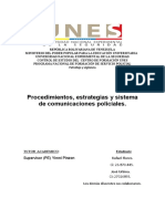 Procedimientos y Comunicaciones Policiales