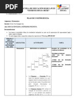 Semana 3 Plan de Contingencia Matemáticas