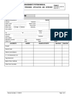 Part A. Application Form: Safety Management System Manual