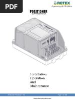 Positioner: Installation Operation and Maintenance Manual