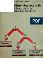 New Horizons in Linguistics