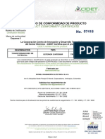 TPS Media Tensión RYMEL 7418 CERTIFICADO RETIE