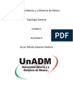 Universidad Abierta y A Distancia de México Topología General Unidad 1 Actividad 4 Oscar Alfredo Zatarain Pedrero