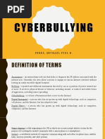 Cyberbullying: Perez, Michael Fyel R