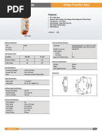 600VPR-310/520 Voltage Protection Relay: Features