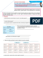 D2 A2 FICHA Organizamos y Representamos Datos en Una Tabla de Doble Entrada y Grafica de Barras e Identificamos La Moda.