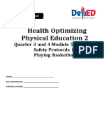 Health Optimizing Physical Education 2: Quarter 3 and 4 Module 5: Personal Safety Protocols in Playing Basketball