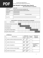 Final Year Project Log Book (Part-1/Part-2) : Gantt Chart (Part-1 / Part-2)