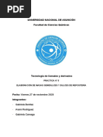 INFORME PRACTICA #5 Elaboración de Masas Dulces