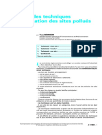 Techniques de Réhabilitation Des Sites Pollués