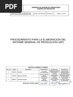 Elaboración Del Informe Semanal de Produccion (Isp)