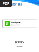 Tnavigator Release Notes English