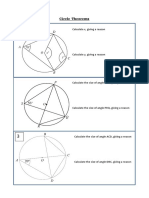 Circle Theorems Exam Style Questions