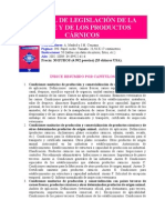 Manual de Legislación de La Carne y de Los Productos Cárnicos