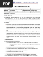 Trouble Memo Report No.024 - TL 115kV and 230kV Blackout