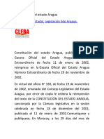 Constitución Del Estado Aragua