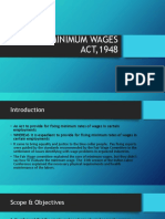 The Minimum Wages Act, 1948