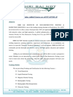 Shri Sai NDT Value Added Proposal