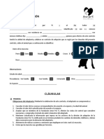 Formato Contrato de Adopción