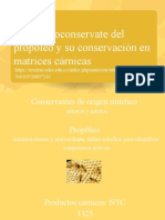 Efecto Bioconservate Del Propóleo y Su Conservación en Matrices Cárnicas