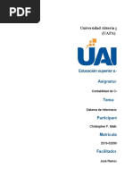 Tarea I (Sistema de Informacion de Costo)