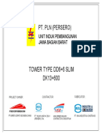 Pt. PLN (Persero) : Tower Type Dd6+6 Slim DK13+600