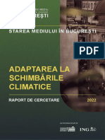 Adaptarea La Schimbările Climatice În București - Raportul de Cercetare Privind Starea Mediului În București (12 Aprilie, 2022)