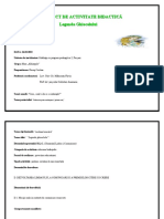 Proiect de Activitate Didactică 16.03.2022