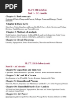 ELCT 221 Syllabus: Chapter 1: Basic Concepts