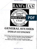 SRIRAM IAS ECONOMY Notes