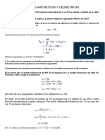 Progresiones Aritmèticas y Geomètricas