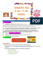 SEMANA Del 13 Al 17 de Abril