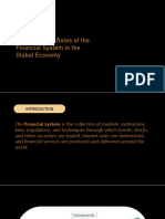 Functions and Roles of The Financial System in The Global Economy