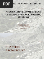 Module: Planning Studio Ii Physical Development Plan of Marpha Village, Marpha, Mustang