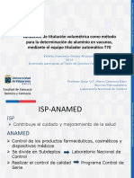 Validación de Titulación Volumétrica Como Método para La Determinación de Aluminio en Vacunas, Mediante El Equipo Titulador Automático T70