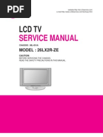 LG Ml051a Chassis 26lx2r-Ze LCD TV SM