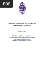 Diocese of Atlanta Policy For Safeguarding Children and Youth 2020 FINAL