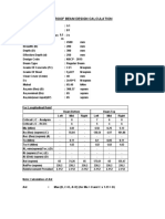 Roof Beam Design Calculation