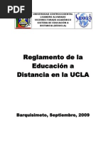 Reglamento de Educaciòn A Distancia de La UCLA