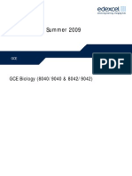 Edexcel Biology A2 June 2009 MS