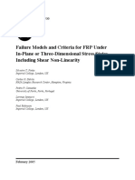 Failure Models and Criteria For FRP