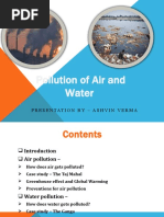 Pollution of Air and Water