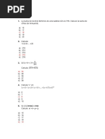 Preguntas de Aritmética (Secundaria)