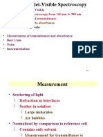 Absorption Spectroscopy From 160 NM To 780 NM Measurement of Transmittance