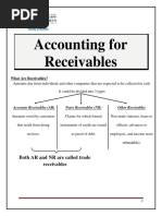 Accounting For Receivables: Both AR and NR Are Called Trade Receivables