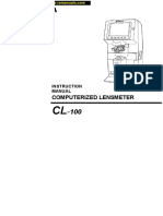 Computerized Lensmeter: Instruction Manual