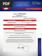 Guía Pedagógica Nro. 02 Matemática. 1er Año A, B y C.