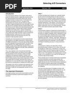 Selecting A/D Converters: Application Note February 1999 AN016